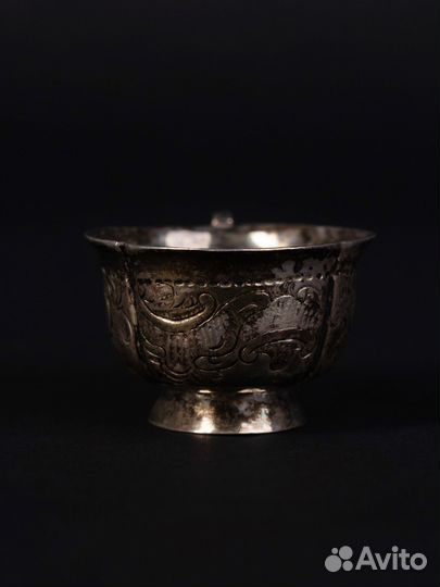 Русская серебряная чарка-стопка для водки 18 век