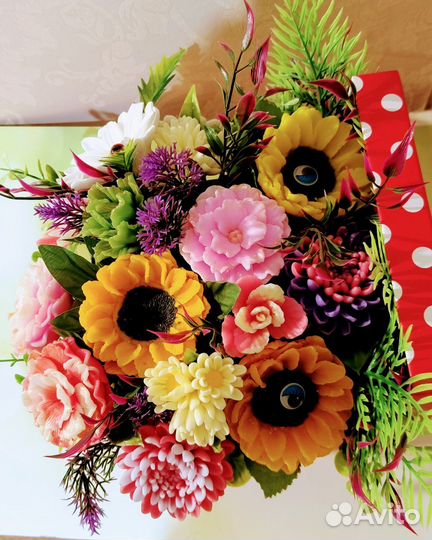 Букеты из мыла ручной работы