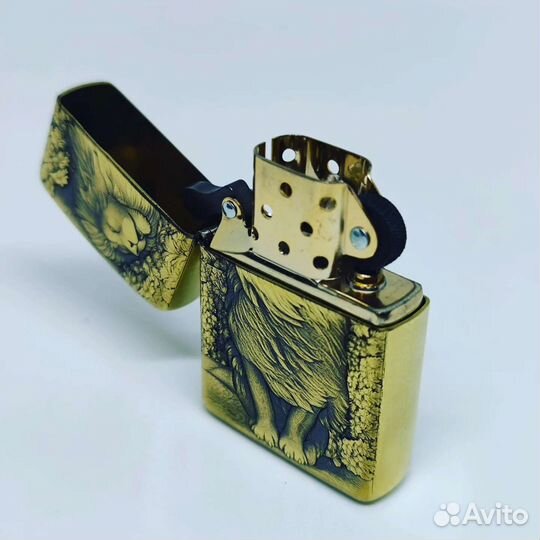 Zippo armor новая лев зажигалка бензиновая