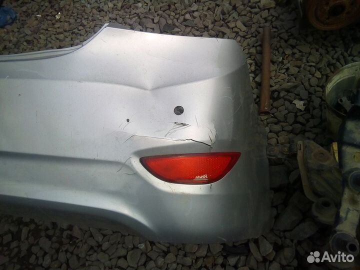 Бампер задний под парктроник Hyundai Solaris 10-14