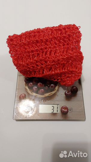 Ажурная мочалка для поездок. Очень лёгкая