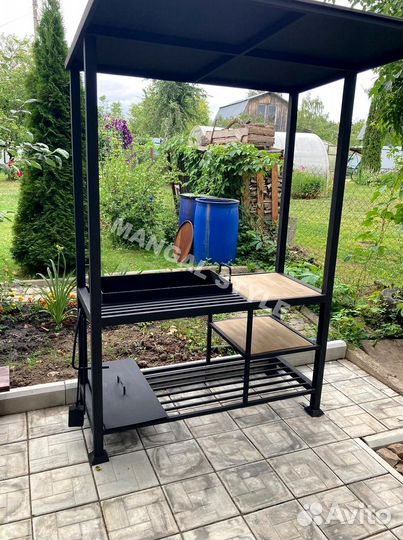 Беседка с мангалом