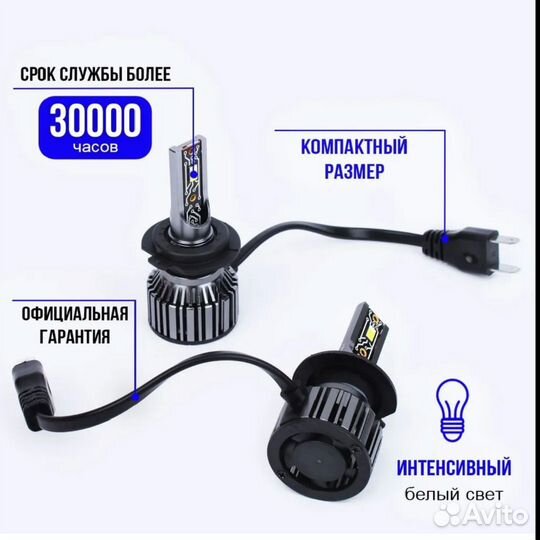 LED лампа H7 A8S