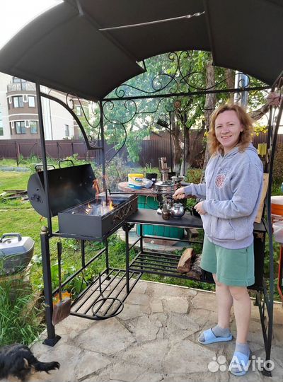 Мангал с печью