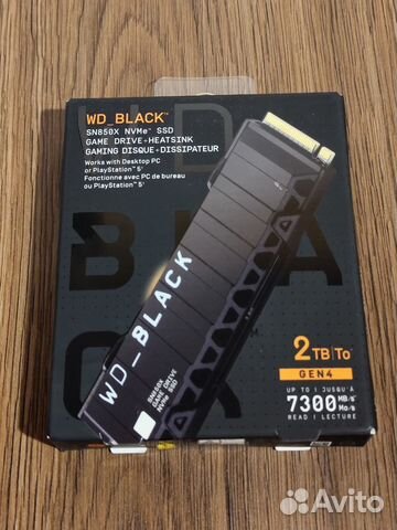 WD black SN850X 2TB + heatsink, S/N 22518С464807 купить в Москве ...