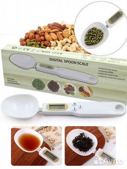 Весы-ложка электронные 500гр, точность 0,1гр