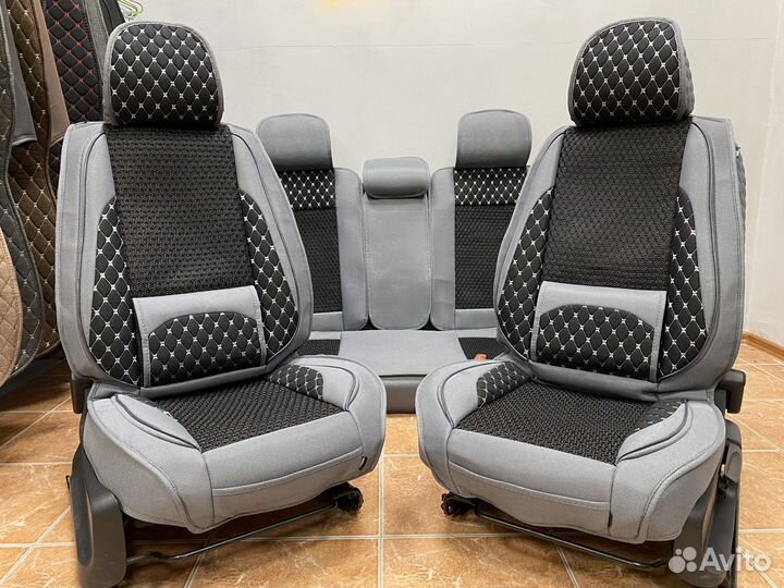 Авточехлы вязаная середина