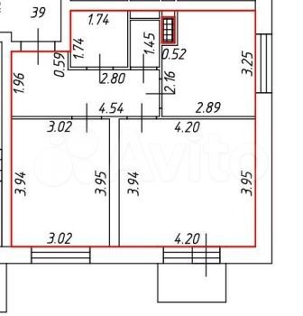 2-к. квартира, 49 м², 1/3 эт.