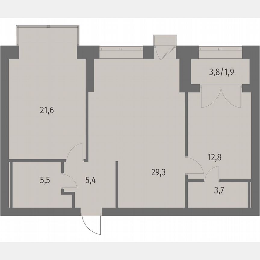 2-к. квартира, 80,2 м², 11/13 эт.