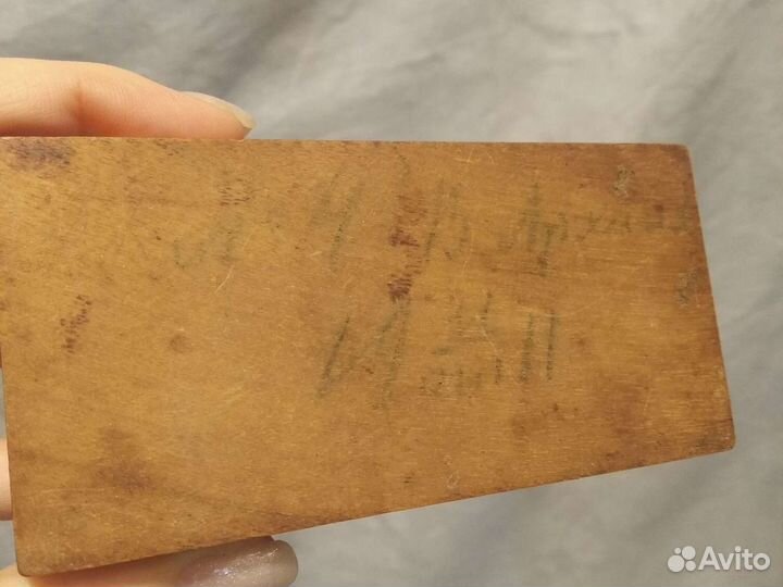 Старинная деревянная шкатулка для разновесов 1911г