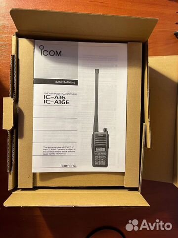 Авиационная рация Icom IC-a16е объявление продам