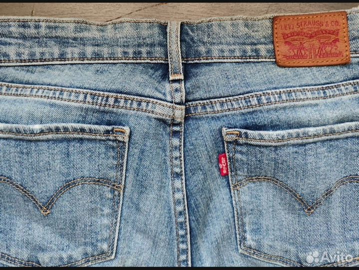 Джинсы синие Levi'S 712 slim, р 25 (42)