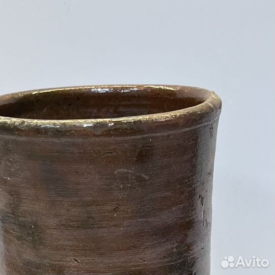 Старинная глиняная ваза кувшин ручная работа