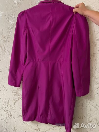 Плащ осенний женский 46 фуксия