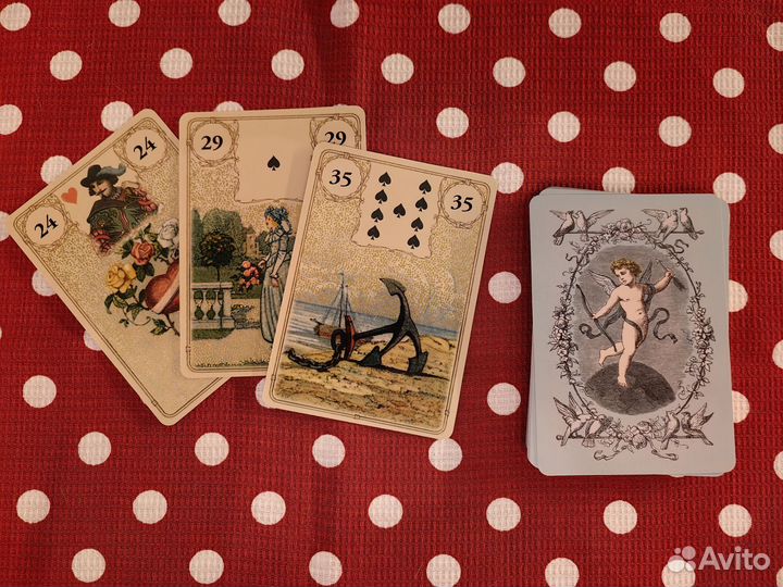 Карты Золотой Оракул Ленорман Авалон Ло Скарабео