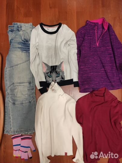 Теплые: шапки, перчатки, носки и т. д. 128-134