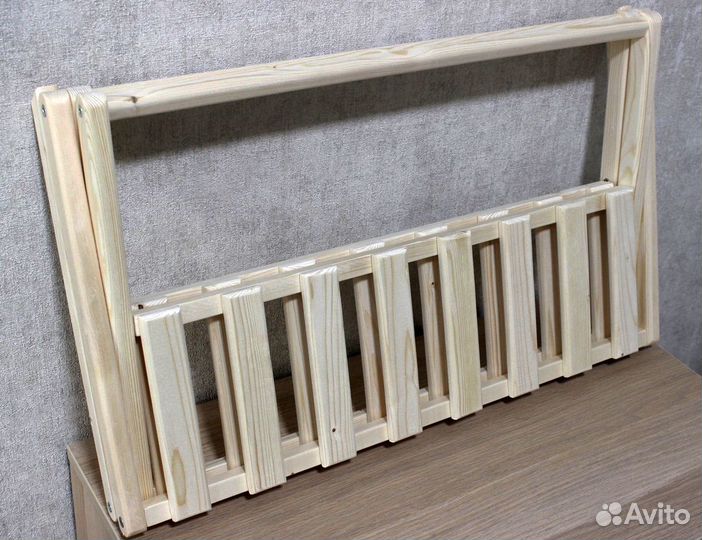 Складной стеллаж на подоконник для рассады, цветов