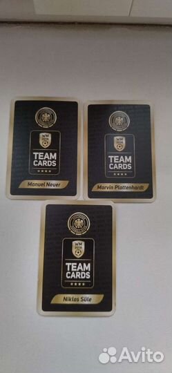 Карточки футболистов сборной Германии