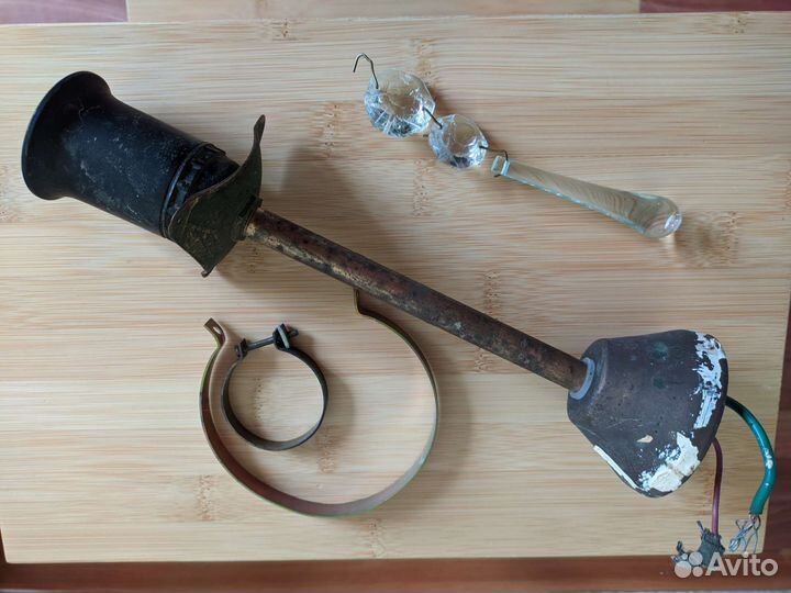 Подвеска, латунные части от хрустальн люстры СССР