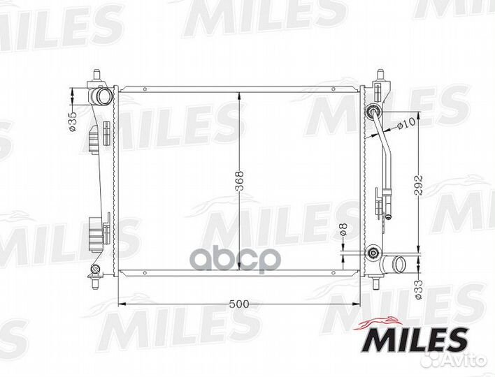 Радиатор hyundai solaris / KIA RIO 1.4/1.6 A/T