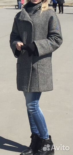 Пальто женское шерстяное теплое 42-46