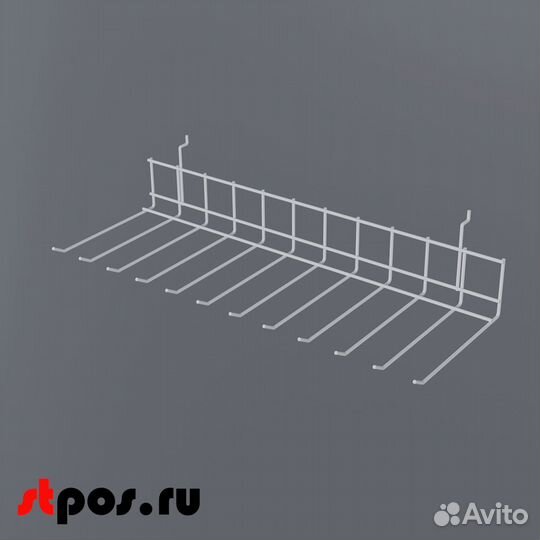 2 гребенки для панели 210х550мм на 12крючков,Белые