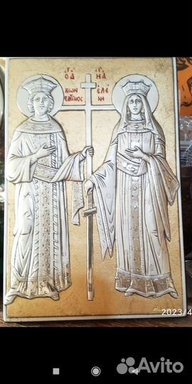 Икона серебро 925