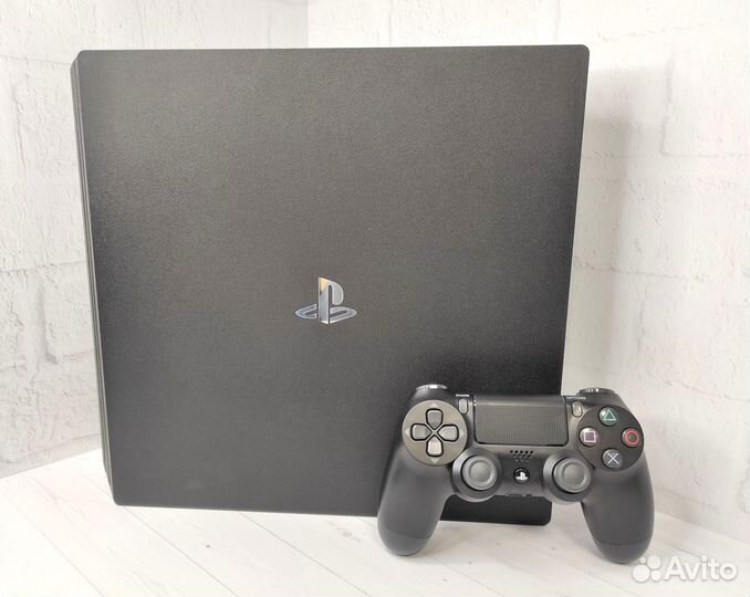 PS4 PRO стандартный комплект + коробка