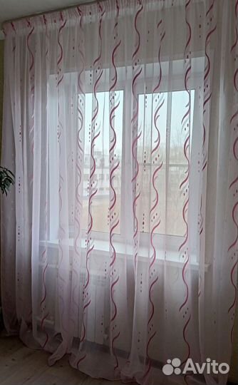 Штора тюль новая 4,3 метра