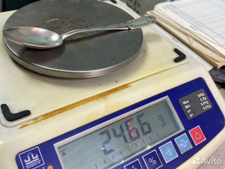 Чайные ложки серебро 875