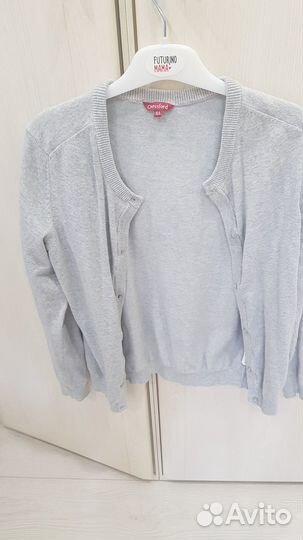 Продам пакетом школьные блузки и кардиганы р. 164