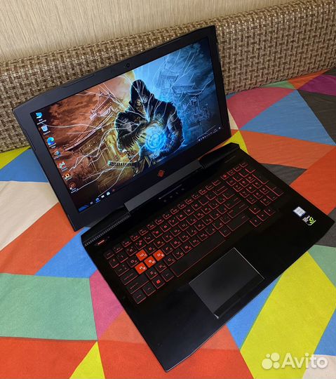 Игровой HP Omen, GTX 1050, i5-7300HQ, SSD