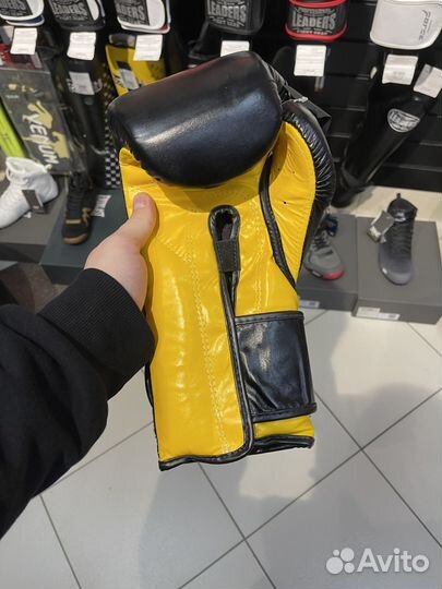 BGV9 Перчатки бокс. Кожа. Цвет: Черный