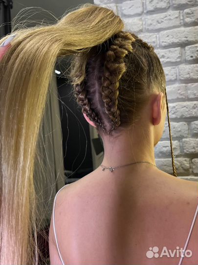 Брейды с материалом и без, афрохвост