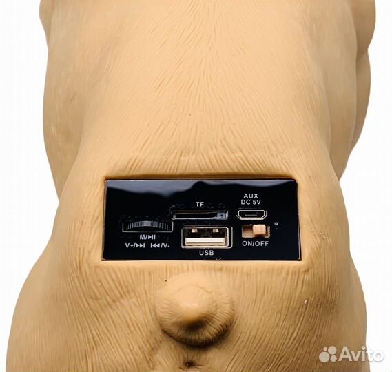 Портативная колонка DOG-Бульдог CH-M209 коричневы