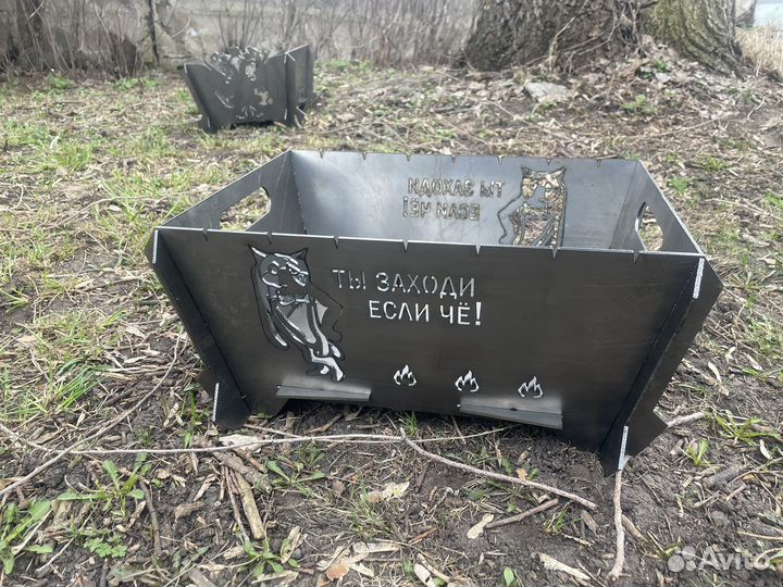 Мангал разборный, мангал вертикальный 3в1