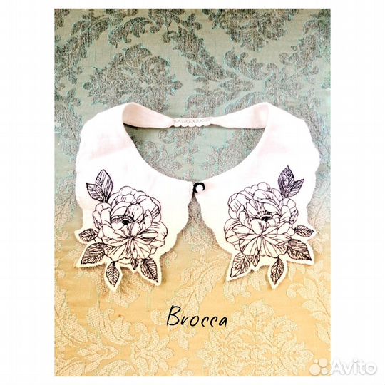 Воротник накладной с вышивкой