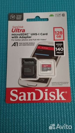Карта памяти MicroSD 128gb