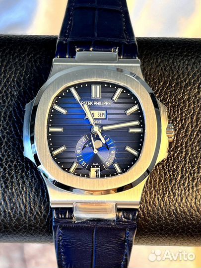 Часы Patek Philippe nautilus blue dial