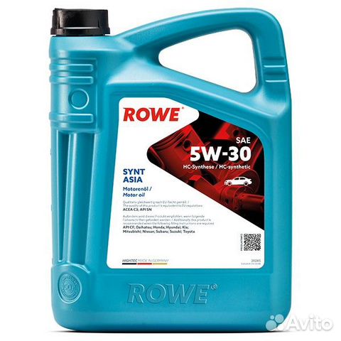 Rowe Asia 5w30 (4л) Бесплатная замена