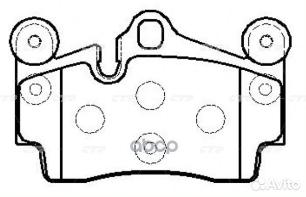 Ckvw-73 Колодки тормозные дисковые зад GK