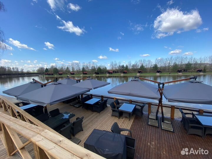 Зонты для кафе с ветровой устойчивостью до 12 м\с