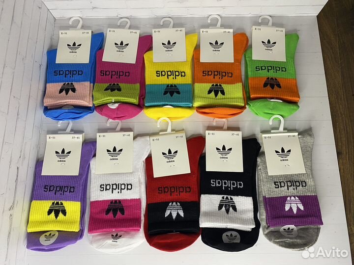 Носки женские adidas разноцветные