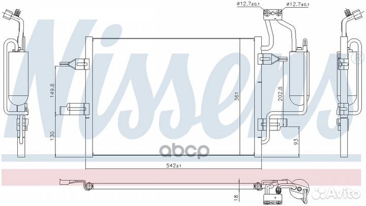 Радиатор кондиционера vauxhall meriva A (03) 1
