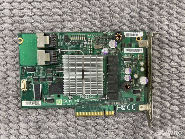 Контроллер SuperMicro AOC-usas-S8i PCI-E8x 128Mb