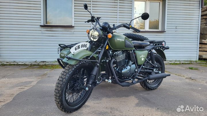 Мотоцикл с коляской groza defender 500 с птс