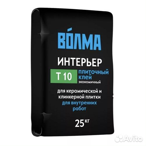 Плиточный клей Волма Интерьер Т-10, 25 кг
