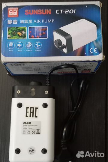 Бесшумный воздушный компрессор для аквариума