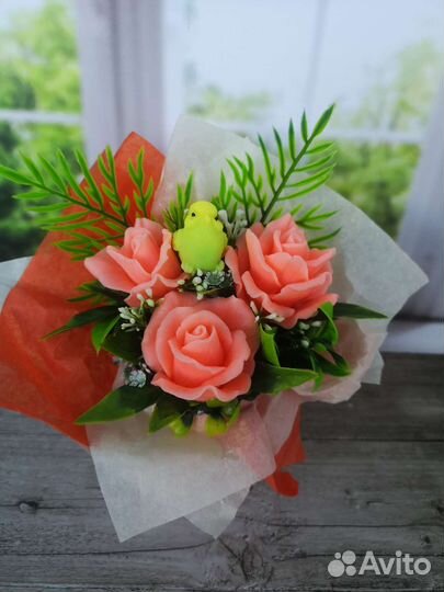 Букет из мыла роз