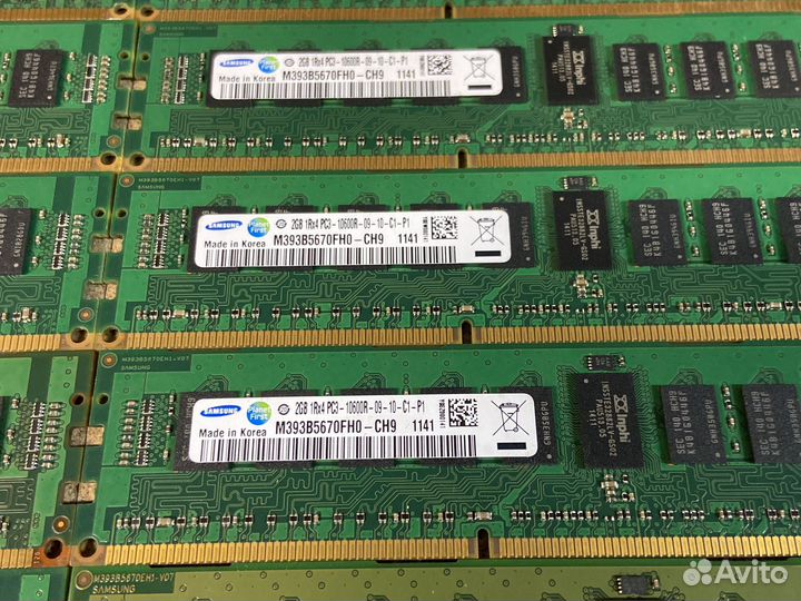 21шт Оперативная память серверная 2гб ddr3 Samsung